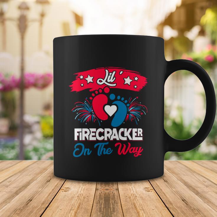 4Th Of July Pregnancy Meaningful Gift Lil Firecracker On The Way Great Gift Coffee Mug Unique Gifts