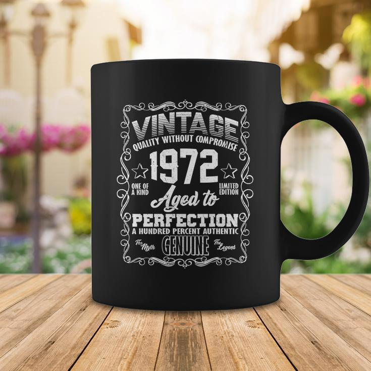 50Th Birthday Vintage 1972 Aged To Perfection Genuine Tshirt Coffee Mug Unique Gifts