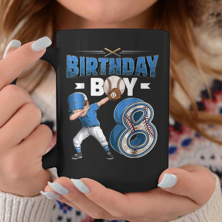 8Th Birthday Baseball Big Number Eight 8 Year Old Boy Girl V3 Coffee Mug Personalized Gifts