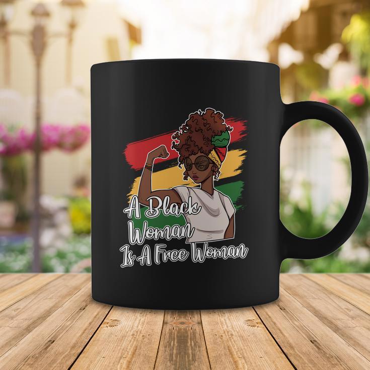 A Black Woman Is A Free Woman Gift African American Juneteenth Gift Coffee Mug Unique Gifts