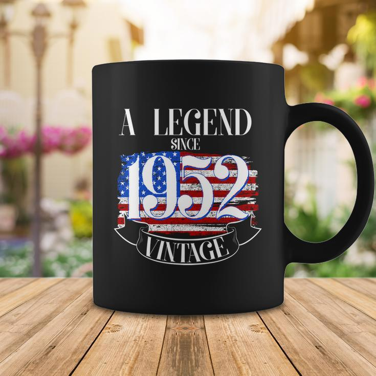 A Legend Since 1952 Vintage Usa Flag 70Th Birthday Tshirt Coffee Mug Unique Gifts