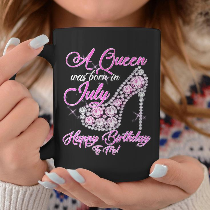 A Queen Was Born In July Fancy Birthday Graphic Design Printed Casual Daily Basic Coffee Mug Personalized Gifts
