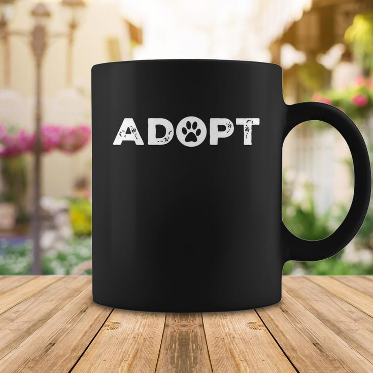 Adopt Show Love To Animals Dog And Cat Lover Paw Gift Coffee Mug Unique Gifts
