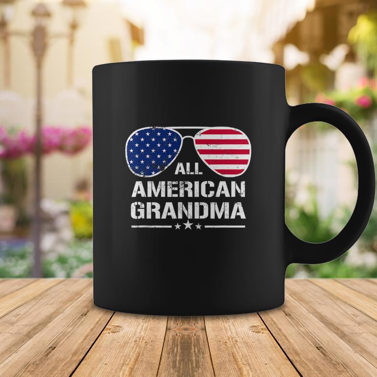 All American Grandma American Flag Patriotic V2 Coffee Mug Unique Gifts