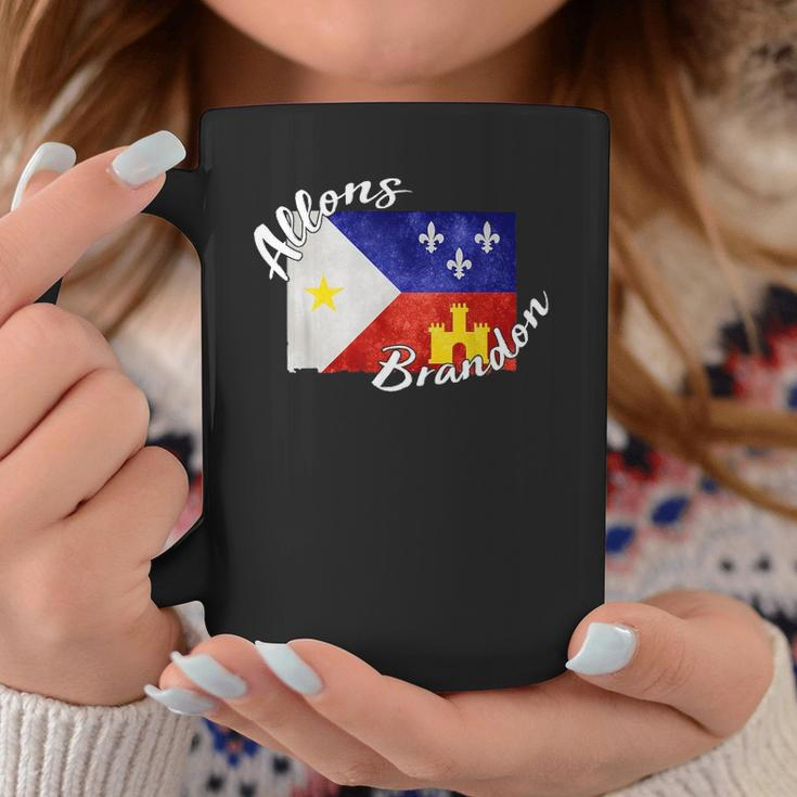 Allons Brandon Louisiana Acadiana Flag Lafayette Coffee Mug Personalized Gifts