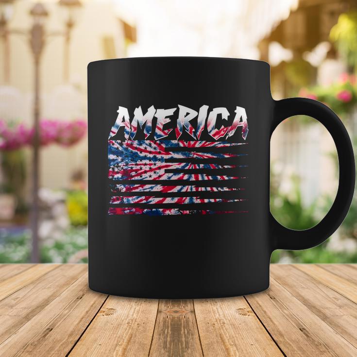 America Lightning Bolt Usa Tie Dye Flag Coffee Mug Unique Gifts