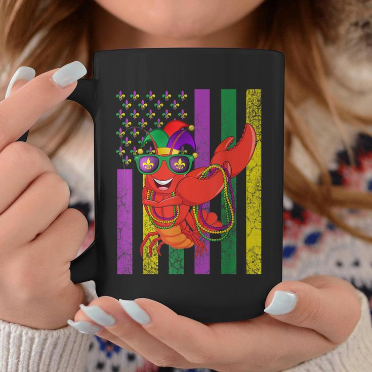 American Flag Mardi Gras Crawfish Dabbing Coffee Mug Personalized Gifts