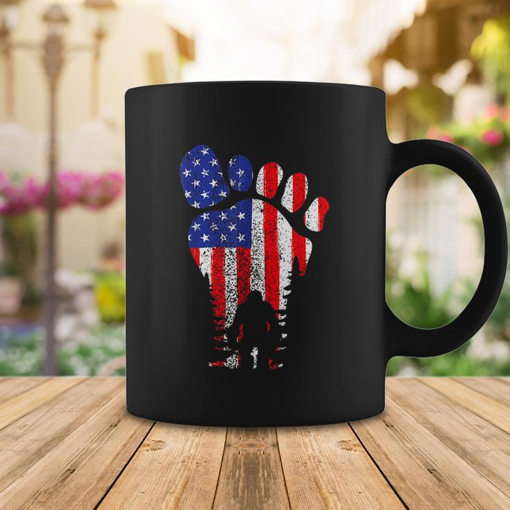 American Usa Flag Bigfoot Sasquatch Patriotic 4Th Of July Coffee Mug Unique Gifts
