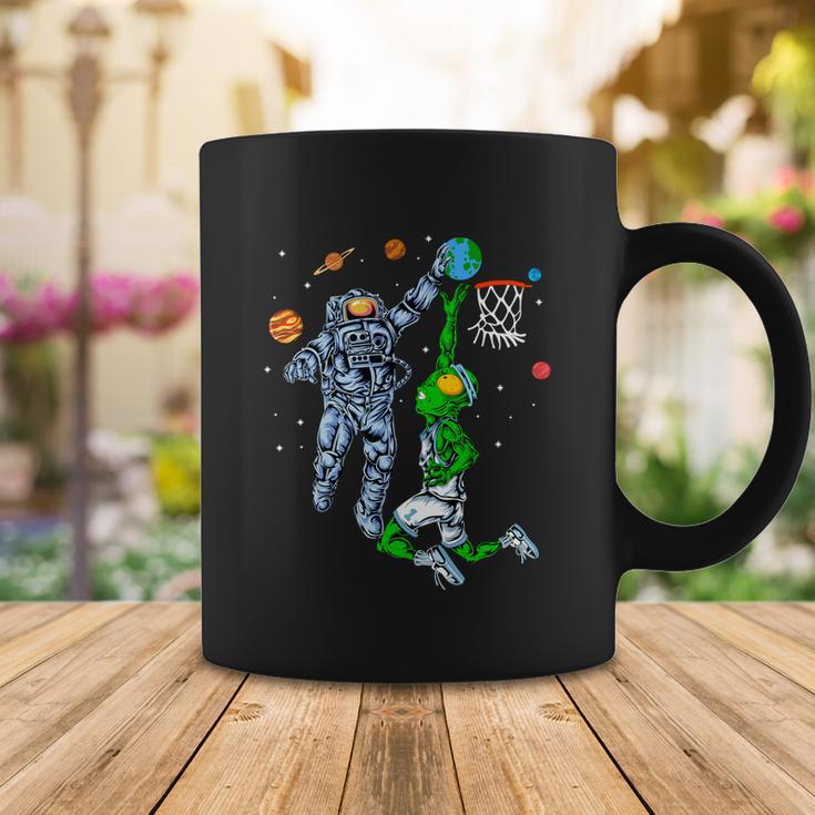 Astronaut And Alien Basketball Coffee Mug Unique Gifts