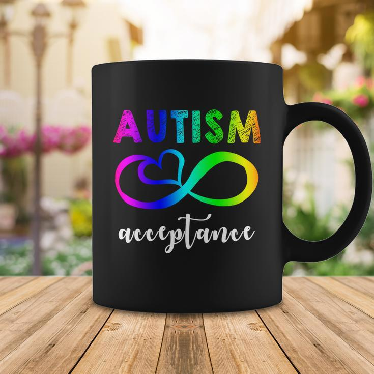 Autism Acceptance Rainbow Tshirt Coffee Mug Unique Gifts