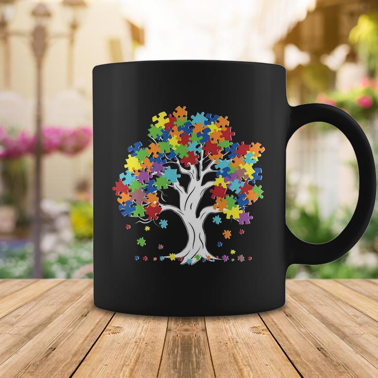 Autism Awareness Puzzle Piece Tree Coffee Mug Unique Gifts