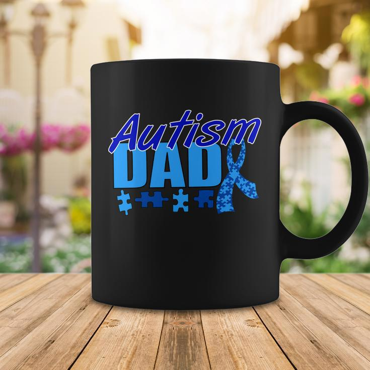 Autism Dad Awareness Ribbon Tshirt Coffee Mug Unique Gifts