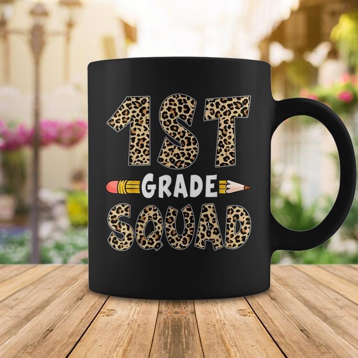 Back To School 1St Grade First Grade Squad Leopard Teacher Coffee Mug Funny Gifts