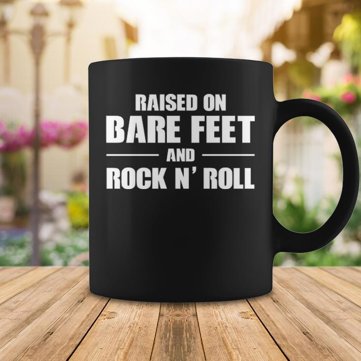Bare Feet & Rock N Roll Coffee Mug Funny Gifts