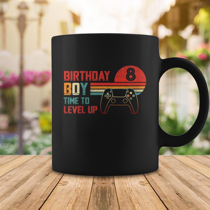 Birthday Gamer Apparel Collectionskids Birthday Boy 8 Time To Level Up Vintage Coffee Mug Unique Gifts