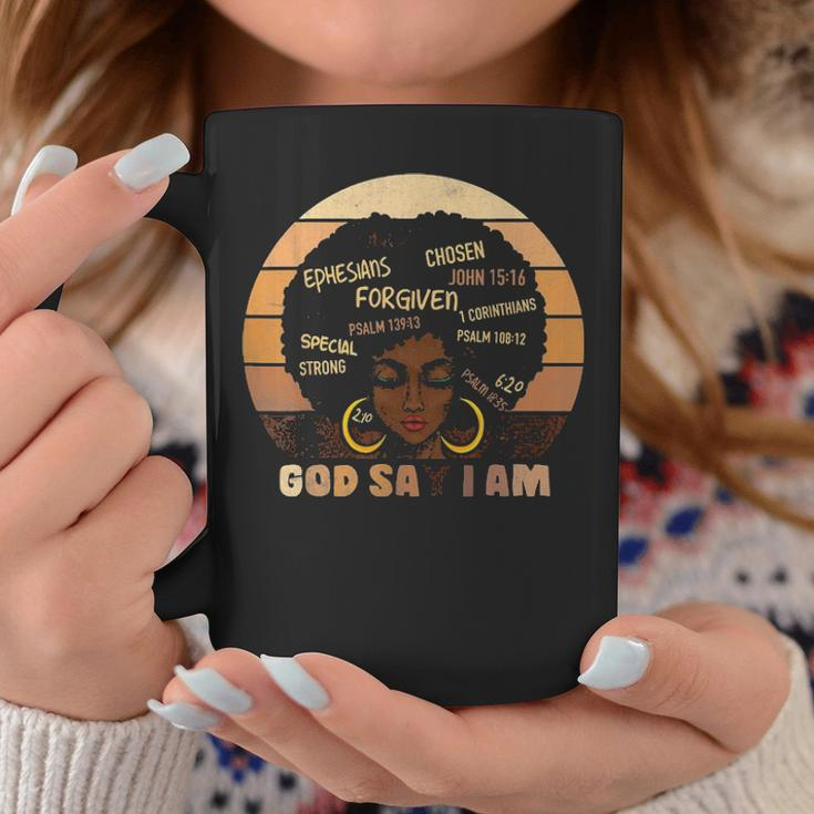 Black Girl Melanin God Says I Am Black History Month Pride Coffee Mug Personalized Gifts