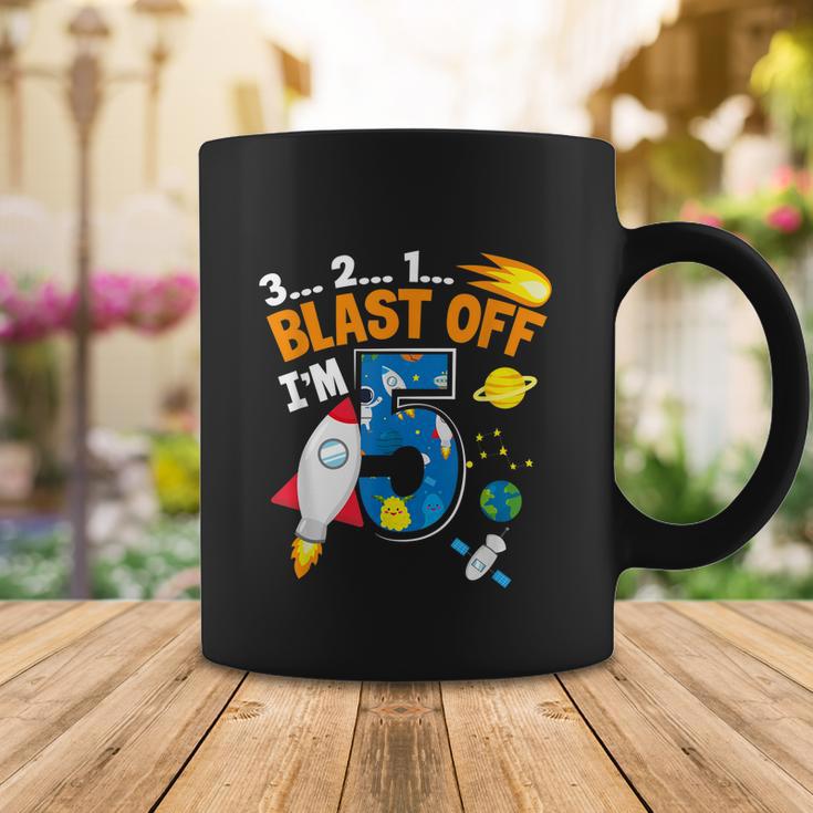 Blast Off Im 5 Funny Astronaut 5Th Birthday Space Costume Coffee Mug Unique Gifts