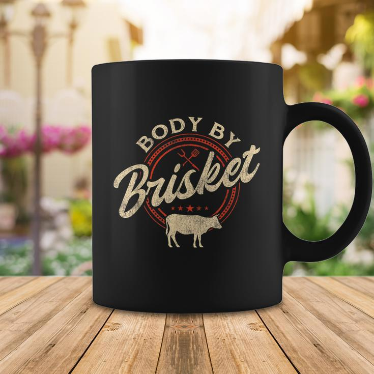 Body By Brisket Pitmaster Bbq Lover Smoker Grilling Coffee Mug Unique Gifts