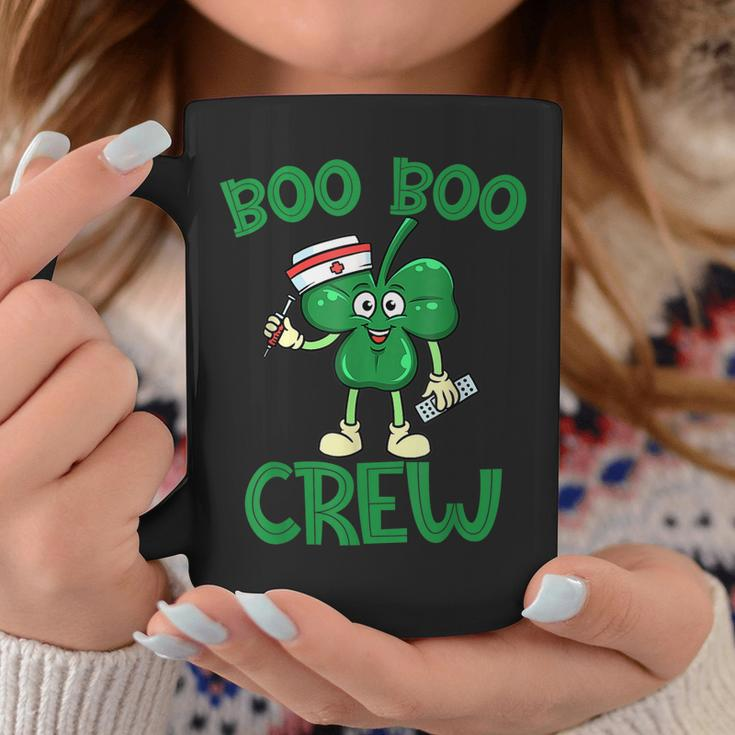 Boo Boo Crew Nurse St Patricks Day Lucky Shamrock Nurse Coffee Mug Personalized Gifts