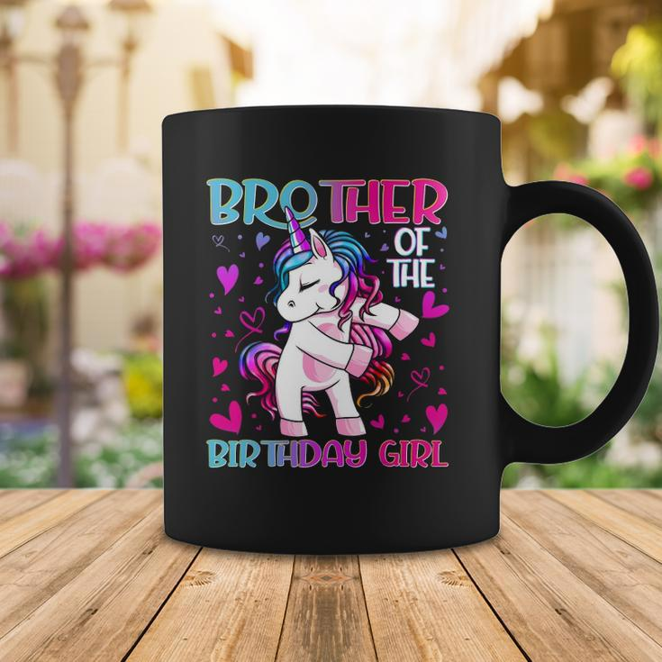 Brother Of The Birthday Girl Flossing Unicorn Brother Gifts Coffee Mug Unique Gifts