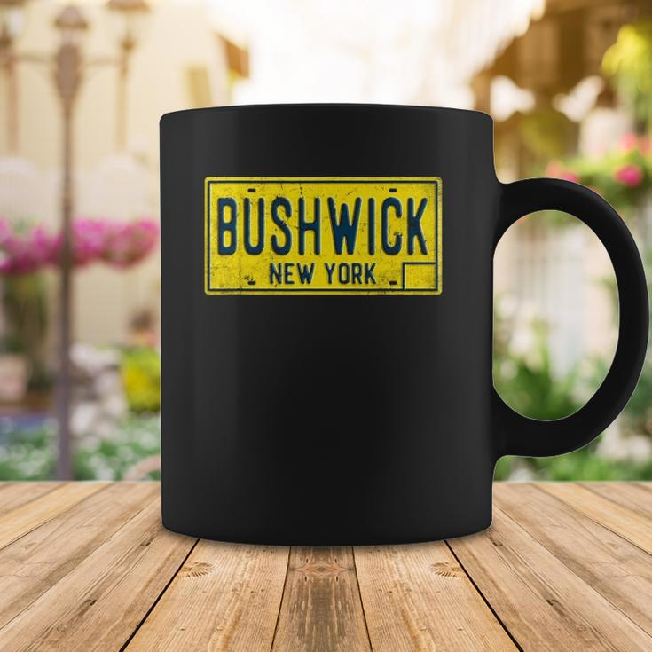 Bushwick Brooklyn New York Old Retro Vintage License Plate Coffee Mug Unique Gifts