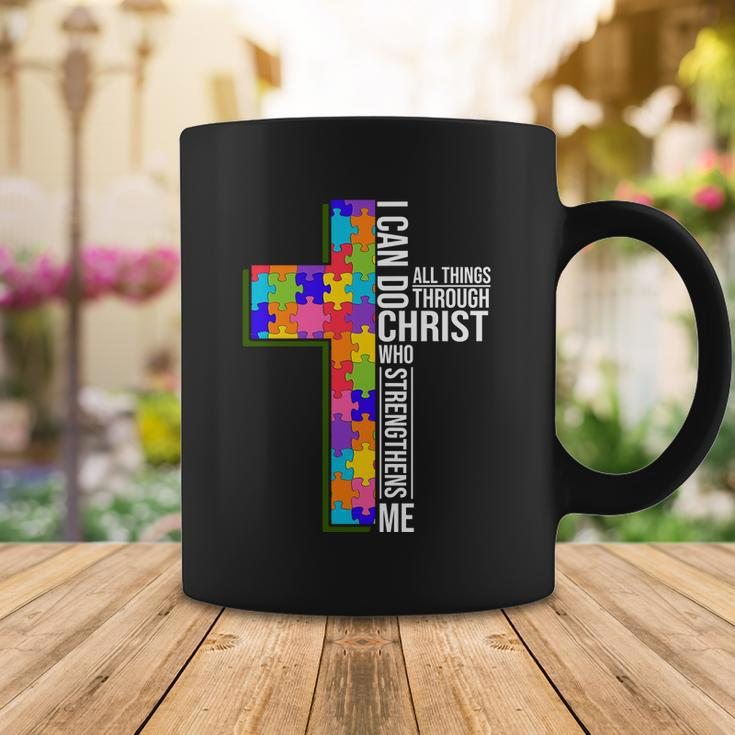 Can Do All Things Through Christ Autism Awareness Coffee Mug Unique Gifts
