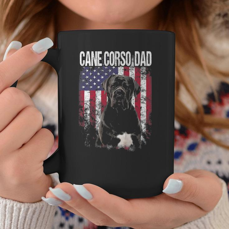 Cane Corso Dad With Proud American Flag Dog Lover Gifts Coffee Mug Personalized Gifts