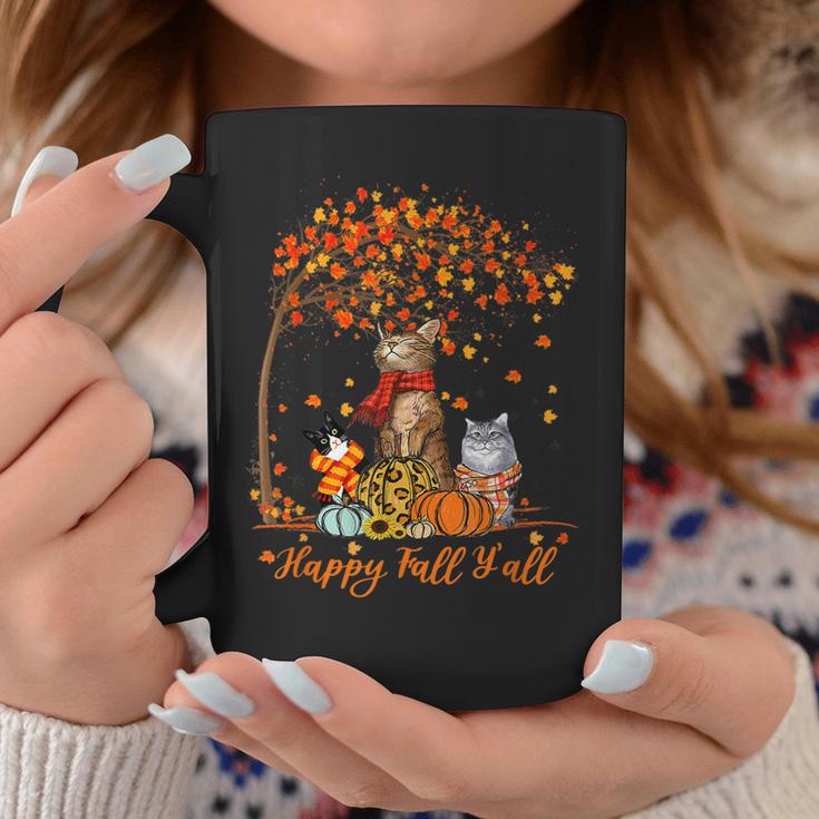 Cat It’S Fall Y’All Pumpkin Autumn Halloween Cat Fall Autumn Coffee Mug Personalized Gifts