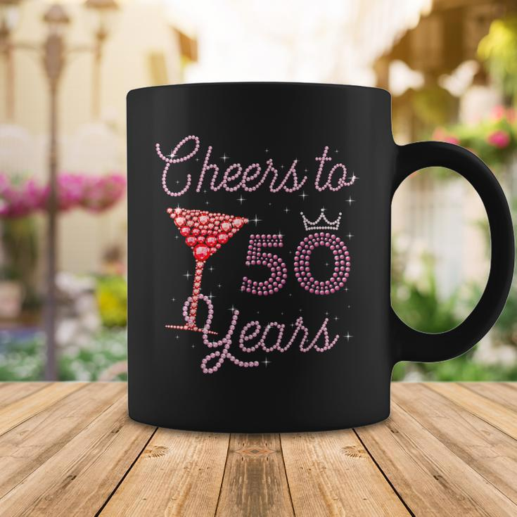 Cheers To 50 Years 50Th Birthday 50 Years Old Bday Coffee Mug Funny Gifts