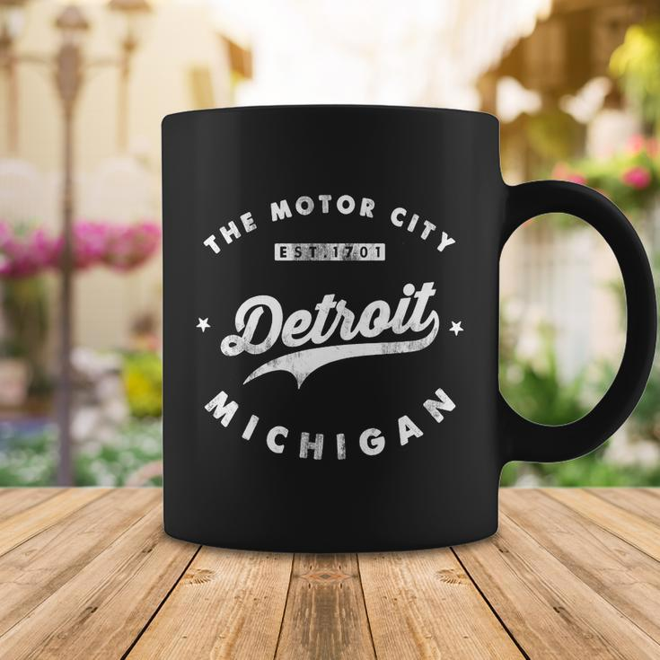 Classic Retro Vintage Detroit Michigan Motor City Tshirt Coffee Mug Unique Gifts
