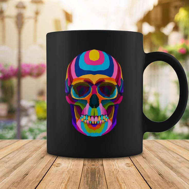 Colorful Sugar Skeleton Scull Halloween Party Costume Coffee Mug Funny Gifts