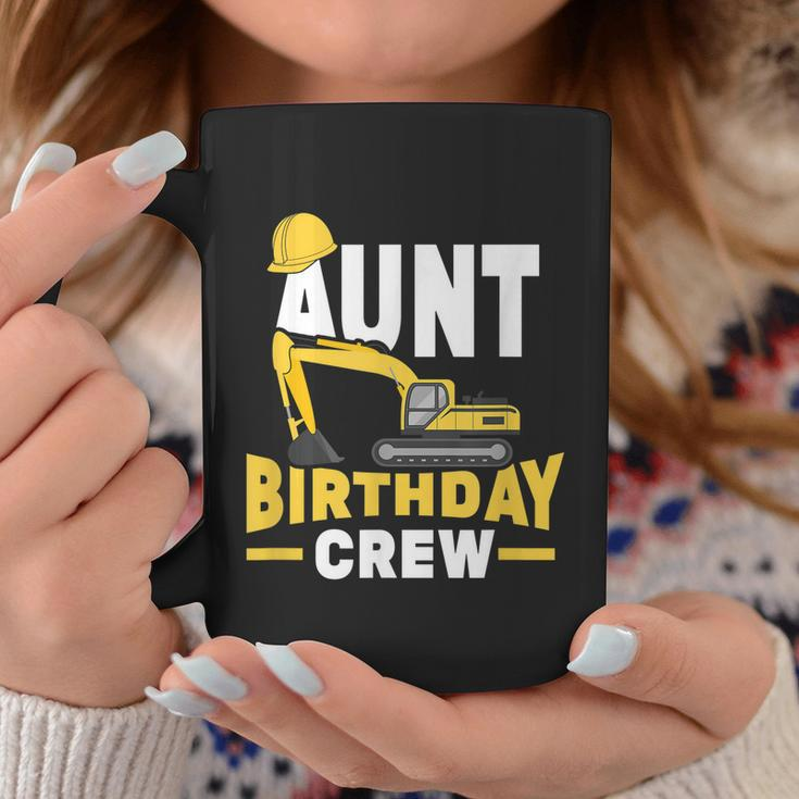 Construction Birthday Party Digger Aunt Birthday Crew Graphic Design Printed Casual Daily Basic Coffee Mug Personalized Gifts