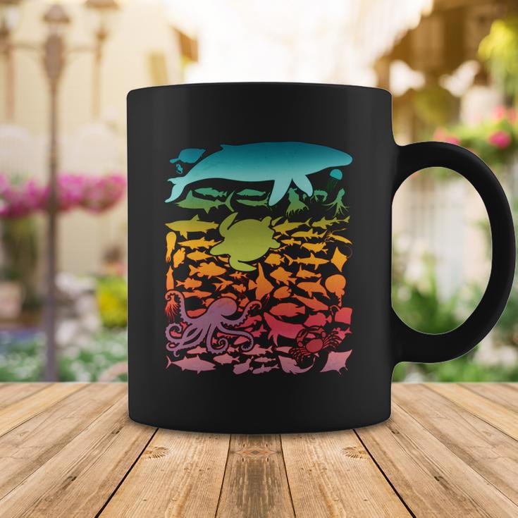 Cool Rainbow Ocean Sea Life Coffee Mug Unique Gifts