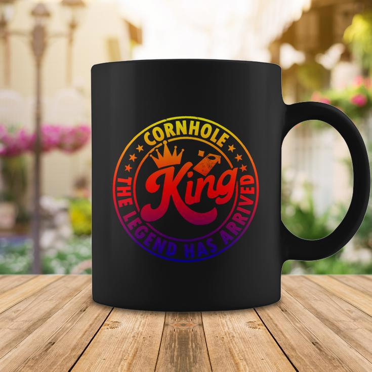 Cornhole King The Legend Has Arrived Funny Cornhole Player Meaningful Gift Coffee Mug Unique Gifts