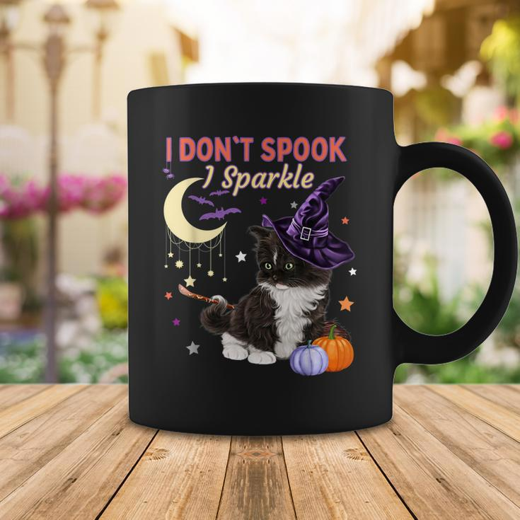 Cute Witch Cat Funny Halloween Kitty Cat Costume Witch Hat Coffee Mug Funny Gifts