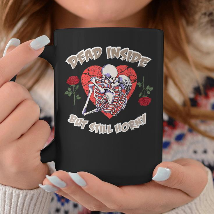 Dead Inside But Still Horny Funny Valentines Day For Couples Coffee Mug Personalized Gifts