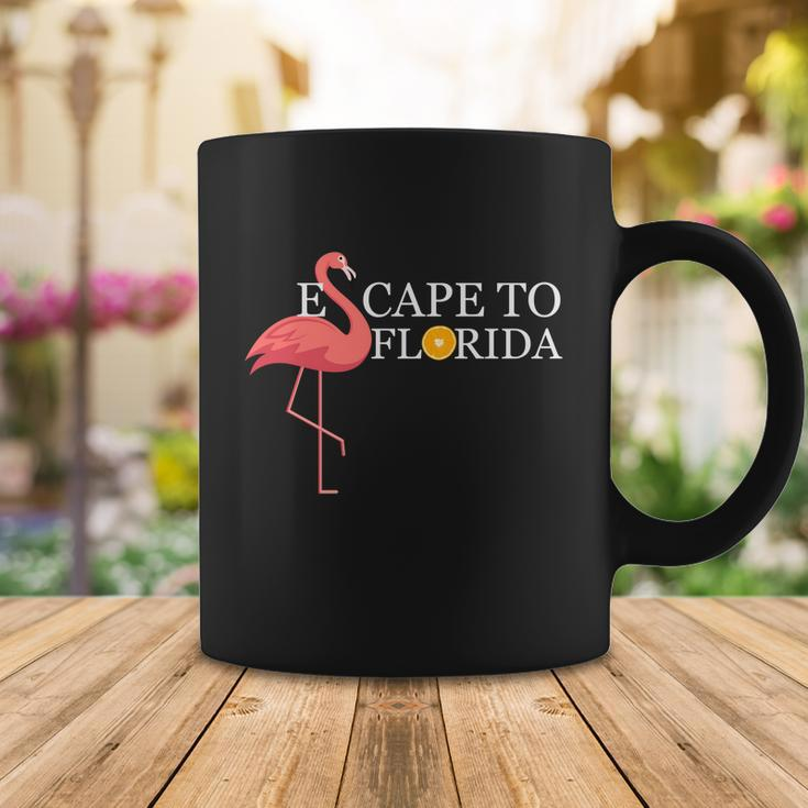 Desantis Escape To Florida Flamingo Orange Cute Gift Coffee Mug Unique Gifts