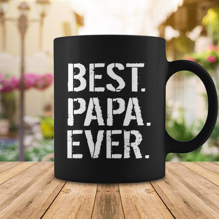 Distressed Best Papa Ever Fathers Day Tshirt Coffee Mug Unique Gifts