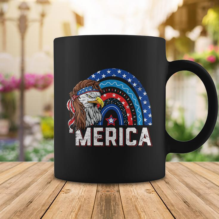 Eagle Mullet 4Th Of July Rainbow Usa American Flag Merica Gift V2 Coffee Mug Unique Gifts