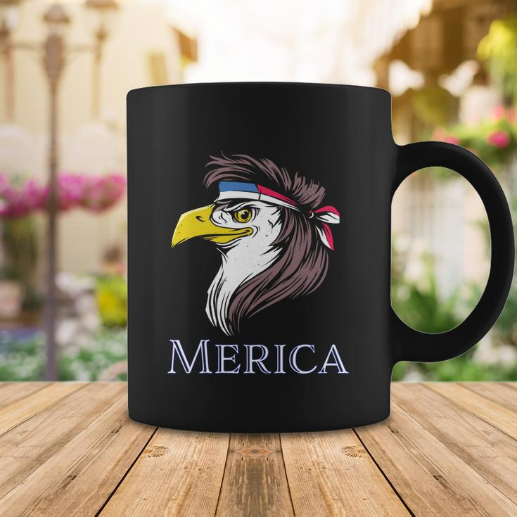 Eagle With A Mullet Merica 4Th Of July Usa American Flag Gift Coffee Mug Unique Gifts