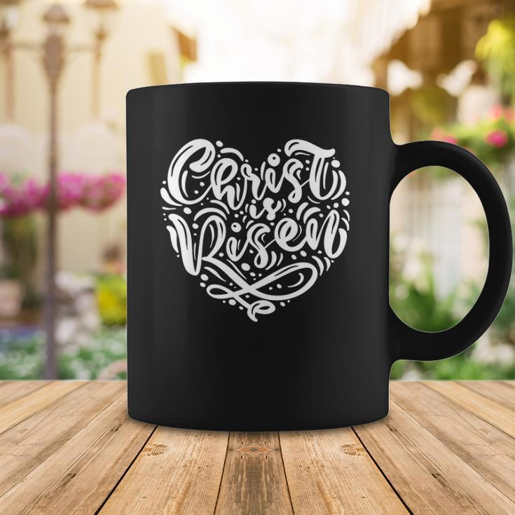 Easter Christian Christ Is Risen Cross Heart Coffee Mug Unique Gifts