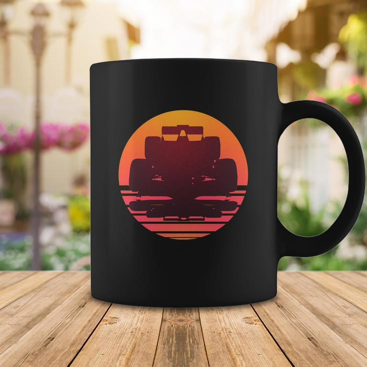 F1 Formula 1 Racing Car Retro Sunset Emblem Coffee Mug Unique Gifts