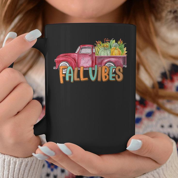 Fall Vibes Old School Truck Full Of Pumpkins And Fall Colors Coffee Mug Personalized Gifts
