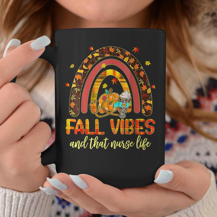 Fall Vibes That Nurse Life Nurse Fall Season Autumn Season Coffee Mug Personalized Gifts