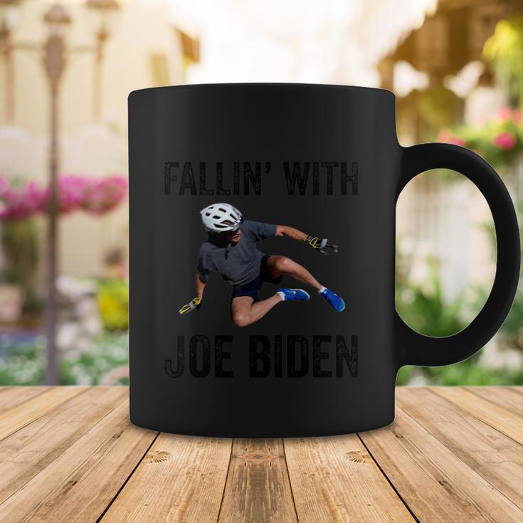 Falling With Joe Biden Falls Off On His Bike Funny Meme Coffee Mug Unique Gifts