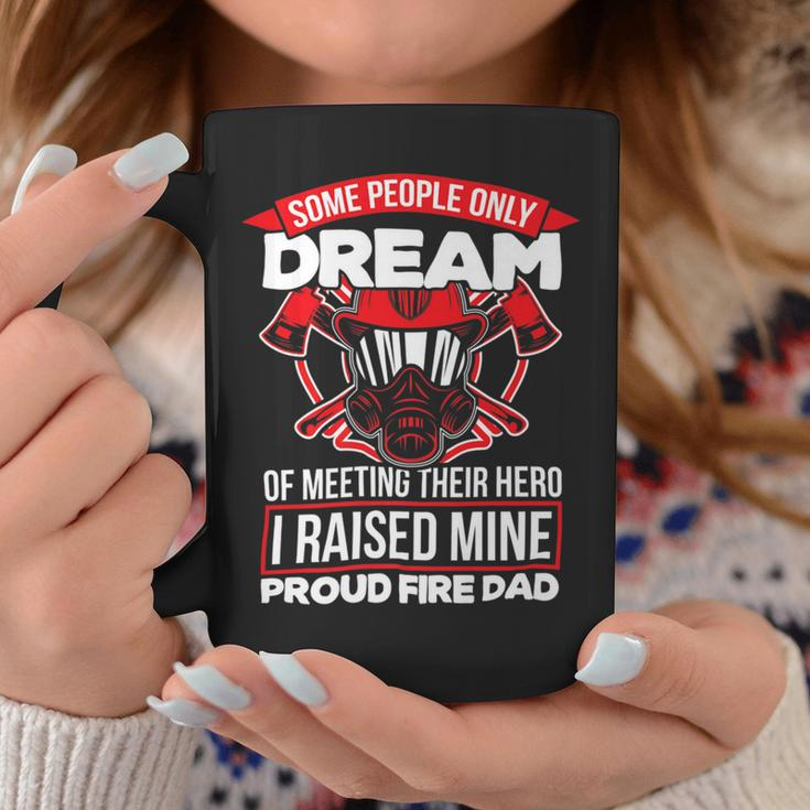 Firefighter Proud Fire Dad Firefighter Dad Of A Fireman Father _ V2 Coffee Mug Funny Gifts