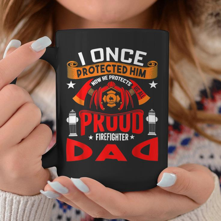 Firefighter Proud Firefighter Dad Coffee Mug Funny Gifts