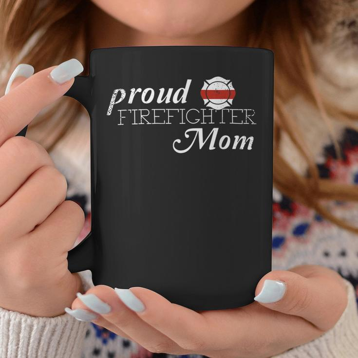 Firefighter Proud Firefighter Mom FirefighterHero Thin Red Line V2 Coffee Mug Funny Gifts