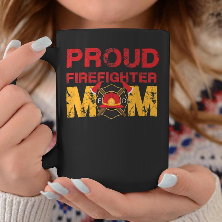 Firefighter Proud Firefighter Mom Fireman Hero V2 Coffee Mug Funny Gifts