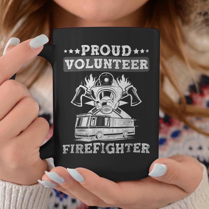 Firefighter Proud Volunteer Firefighter Fire Department Fireman Coffee Mug Funny Gifts